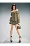Μίνι φόρεμα, χακί - S
