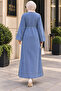 Long Denim Jacket - Light Blue - 2