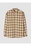 Yellow Relax Fit Plaid Men's Shirt