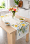 Floral Butterfly Patterned Botanical Design Digital Printed Decorative Dining Table Runner Console Decor - 2
