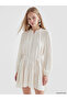 Esvab • Modern & Distinctive Ruffled High Collar Belted Dress - 2