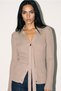 Brown Buttoned Long Sleeve Knitwear - 3