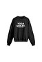Yoga Printed Oversize Sweatshirt