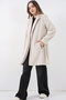Women's Belted Coat 9171 - Ecru - 3
