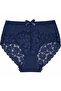 Plus Size Floral Lace Bow Detailed Cotton Women's Panties