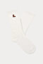 Women's Three-Pack Beige Socks with Different Patterns - 4