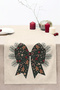 Digital Printed Decorative Table Runner with Christmas Bow, Gingerbread Cookies and Candy Canes 40X140Cm - 3