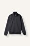 Regular Fit High Collar Half-Zip Basic Sweatshirt X7405Az26Au