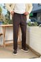 Havuç Cut Waist Drawstring Pants Brown 2810 - 5