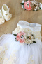 Baby Girl 4-Piece Luxury Dress Set Bandana Socks Shoes Mevlüt Special Day Baby Gift - 3