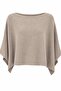Beige Bat Sleeve Knitwear Blouse - 261126 - 2