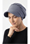 Ela Visor Hat Dark Gray Ready-To-Wear Turban Hijab Pool Cap Suitable for Medical Use - 2