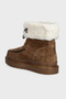 Kenta Logo Thick Sole Suede Boots Flfkenlea10 Women's Boots Flfken Lea10 Tan - 4