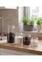 4-Piece Glass Jar Set with Wooden Lids |   Different Size Options |   Food, Dry Food, and Legumes Storage Container - 4