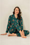 Women'S, Shirt Collar, (Socks Included), Pajama Set