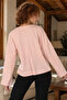 Women's Powder Zero Neck Oversize Long Sleeve Basic T-Shirt Arm-27K001017 - 2