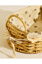 Beige Oval Basket With Fabric Cloth (Small) - 3