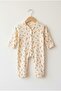 Carrot Patterned Baby Romper 3-6-9 Months 100% Cotton