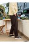 Havuç Cut Waist Drawstring Pants Brown 2810 - 4