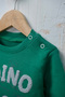 Baby Boy Dinosaur Printed Double Set Sweatshirt and Pants with Shoulder Snap Fasteners - 7