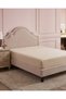 Beige Floral Velvet Jacquard Comforter Set (7 Piece, Super King Size) - 4