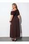 Rochie maxi, maro - 4XL - 2