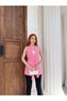 Women's Pink Tie-Up Blazer Vest Nj186 - 2