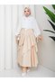 Women's Stone Waist Elastic Asymmetrical Layered Ruffle Skirt Asf398 - 3