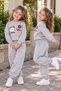 Girls' Tracksuit Set – Floral Print, Sweatshirt & Jogger Pants, Casual Sportswear - 3