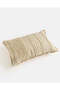 Ivory Striped Embroidered Cushion - 3