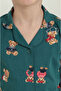 Girl's Pajama Set with Shirt Collar (with Socks as a Gift) - 3