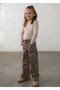 Winter Season Girls' Long Sleeve Turtleneck Knitwear Bady Tshirt - Beige - 2