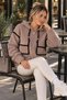 Knitted Fleece-Look Hooded Zippered Cardigan with Pockets – Casual and Stylish for Winter