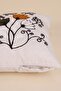Khaki Curved Branch Patterned Punch Decorative Throw Pillow Cover - 7