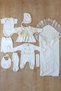 Baby Girl Lace 10-Piece Hospital Discharge Set 100% Cotton Natural Swaddle Blanket Luxury Set Stl7256 - 8