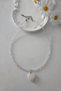 4 mm Pink Quartz Heart Natural Stone Necklace
