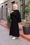 Women's Hijab Hair Braided Top and Bottom Knitwear Set, Stylish Combination with Buttoned Front and Plain Skirt - 4