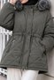 Hooded Nova Short Coat Tsd260293 Gray - 4