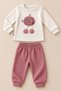 Baby Girl Set with Cute Pumpkin Figure, 2-Piece Top and Bottom Set, Seasonal, 3, 6, 9, 12 Months - 3