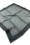 Ls2210 Patterned Cotton Silk Scarf 90X90 cm 07-Grey-Black - 2
