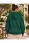 Women's Hooded Oversize Sweatshirt - Plain Basic Cotton Sweatshirt with Kangaroo Pocket - 2