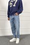 Ripped Blue Denim Jean - Jeans