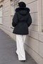 Hooded Nova Short Coat Tsd260293 Navy Blue - 6