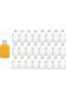 24 Pack 50ml Empty Glass Bottles for Juice, Milk, Coffee, Kombucha, Whiskey, Vodka - Party Drink and Coffee Shop Beverage Containers