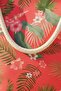 Floral Patterned Coral Beach Bag - 4