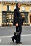 Rovena Garnili Snap Detailed Modal Hijab Sports Set - Black - 4