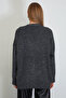 Buttoned V-Neck Oversize Knitwear Cardigan - 8