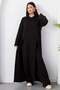 Crew Neck Slit Pants Double Set Pl2611 - 4