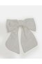 Women Ivory Embellished Bow Hair Clip