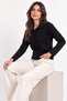 Black Classic Collar Buttoned Slim Knit Cardigan - 5